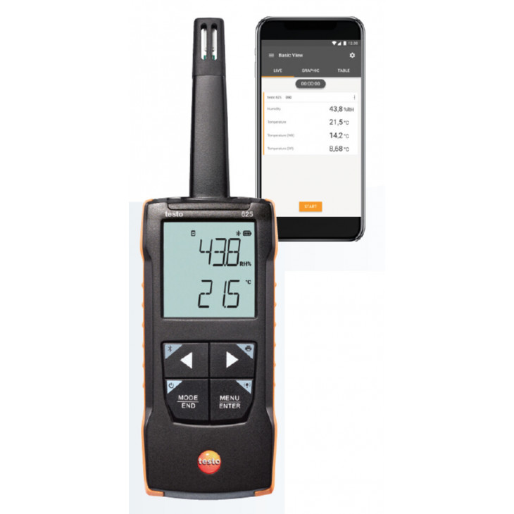 THERMO-HYGROMETRE TESTO 625 AVEC CONNEXION A L'APP
