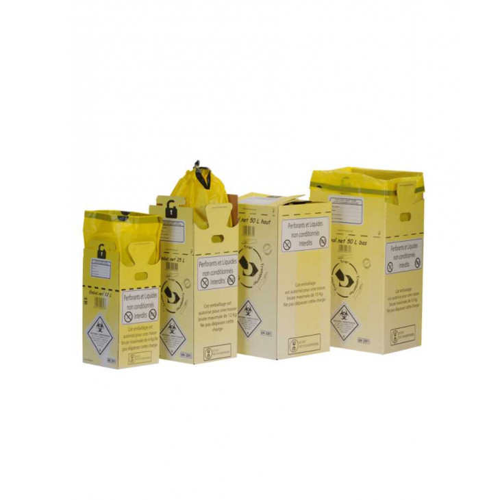 CAISSE CARTON DASRI  BAS 50L SAC PEBD BTE 10