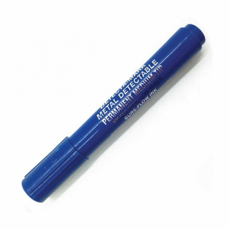 STYLO MARQUEUR PERMANENT NOIR DETECTABLE - PACK X10