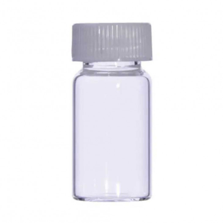 FLACON EN VERRE TUBULAIRE 7ML AVEC BOUCHON PP SEPARE - PACK X1715