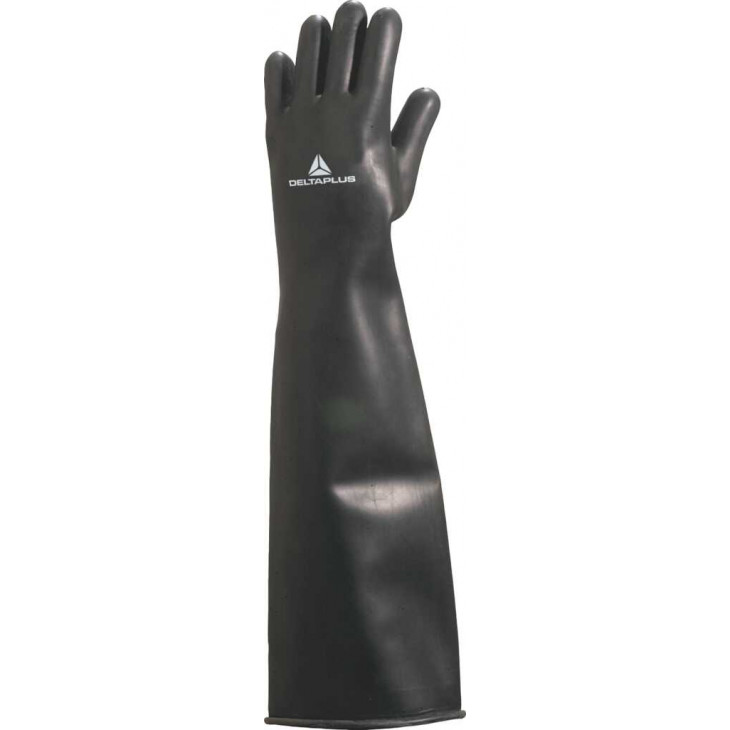 GANT LATEX CHLORINE NOIR LONGUEUR 60CM - TAILLE 10/11
