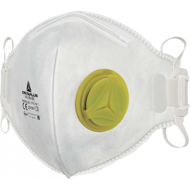 MASQUE RESPIRATOIRE AVEC VALVE FFP2 PLIAGE VERTICAL - PACK X10