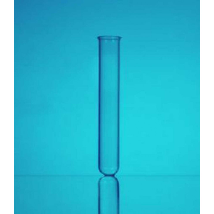 TUBE A ESSAI EN VERRE BOROSILICATE AVEC BORD D.25X200MM - PACK X50