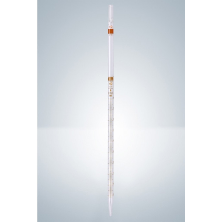 PIPETTE GRADUEE VERRE GR.AMBRE T3 CL.B 1/10 10ML - PAR 12