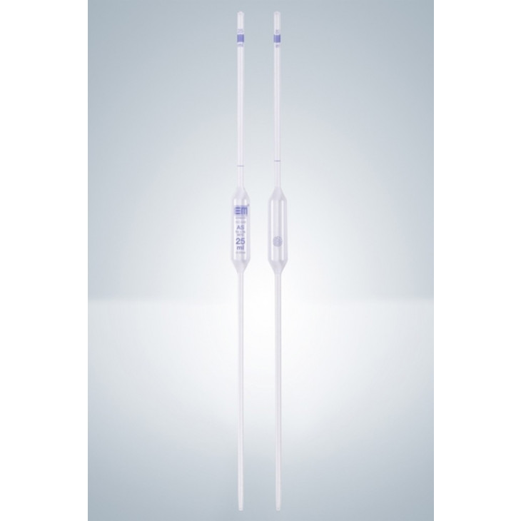 PIPETTE JAUGEE 1 TRAIT CL.AS + CERTIF GRAD BLEUE 20 ML P 6