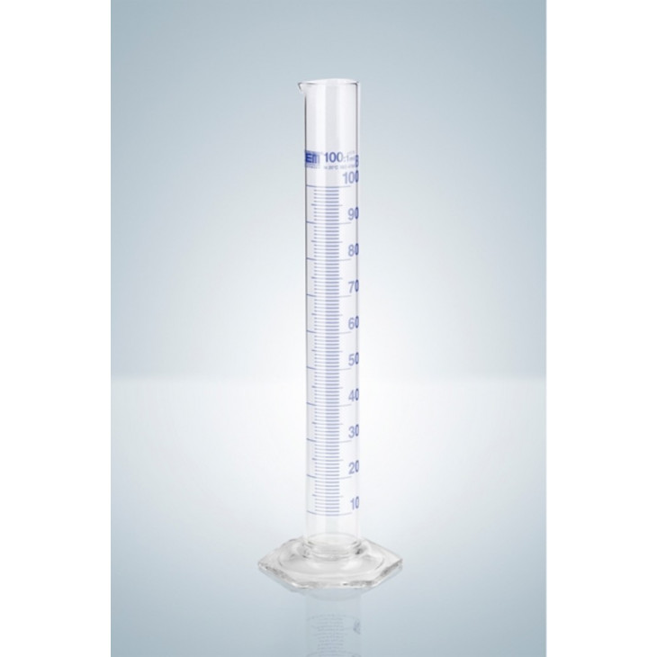 EPROUVETTE GRADUEE VERRE DURAN CL.B 1L AVEC PIED PLASTIQUE