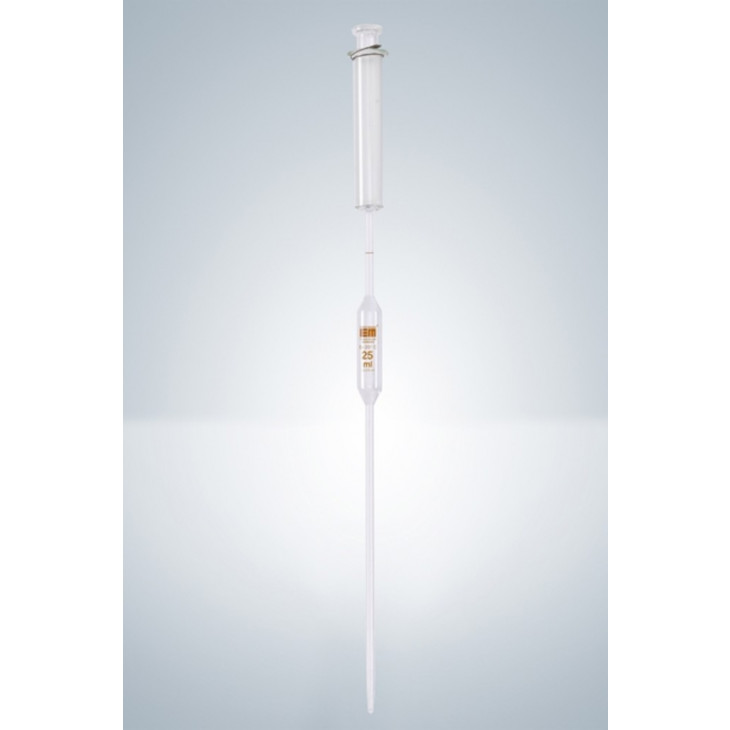 PIPETTE JAUGEE PISTON VERRE GRAD. MARRON 1ML