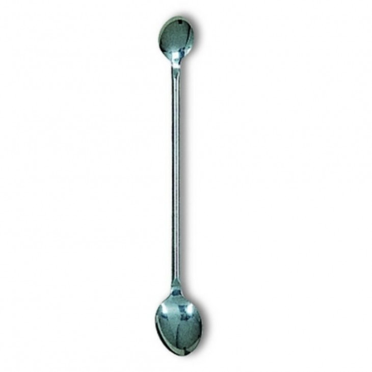 MICROSPATULE EN INOX DOUBLE FORME CUILLERE LONG.150MM