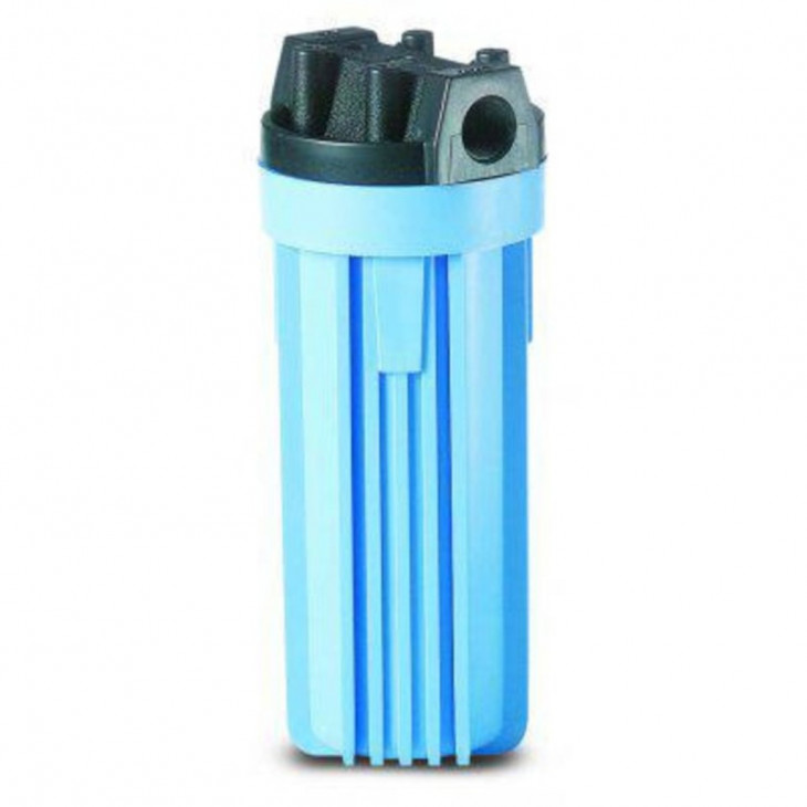 CARTER DE FILTRATION EN PP BLEU D.13X31CM