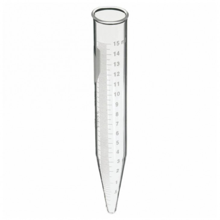 TUBE A CENTRIFUGER VERRE BORO GRADUE FOND CONIQUE 15ML -P.12