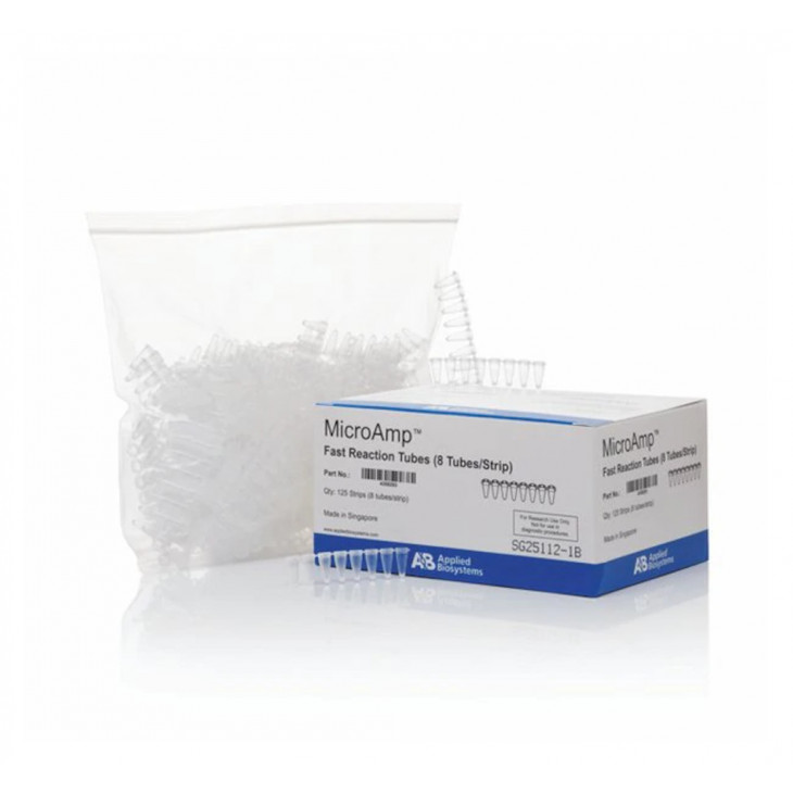 BARRETTE DE 8 MICROTUBES PCR 0,1ML - PACK DE 125