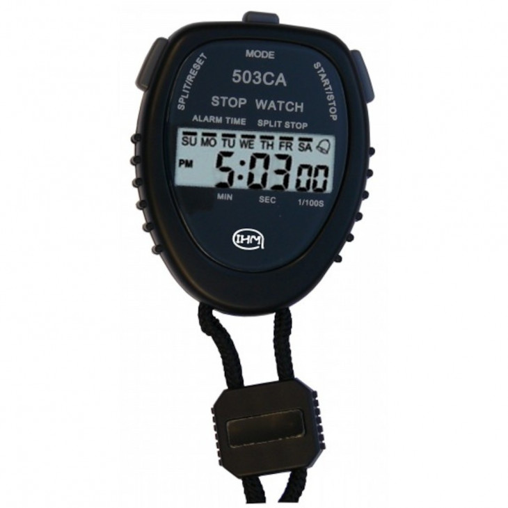 CHRONOMETRE GRAND AFFICHAGE 1 100EME NOIR HORLOGE ALARME Lab