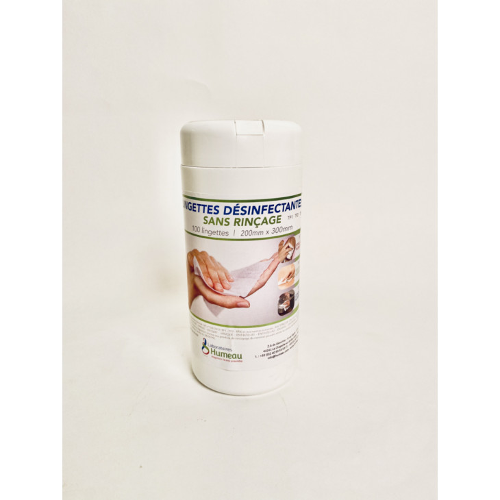 LINGETTES DESINFECTANTES SS RINCAGE 200X300MM BOITE 100