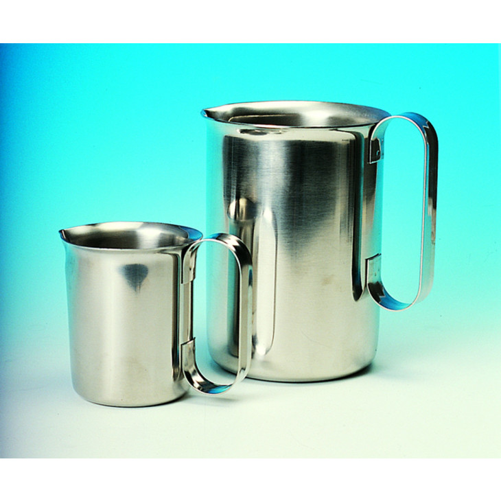 BECHER INOX A BORD VERSEUR AVEC BEC ET POIGNEE - 500ML