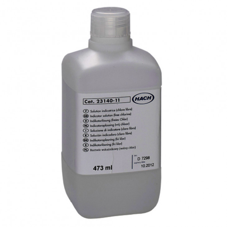 SOLVANT DPD CHLORE LIBRE HACH 2314011 - 473 ML