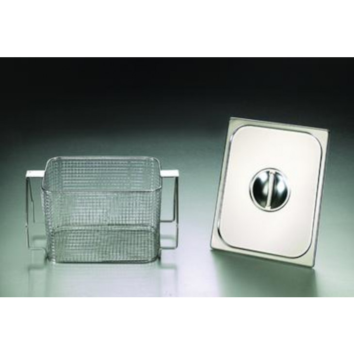 COUVERCLE ET PANIER INOX POUR BAIN A ULTRASONS USC600