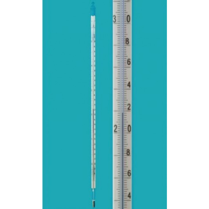 THERMOMETRE LIQUIDE ROUGE -5/+'50'C EN 0,02