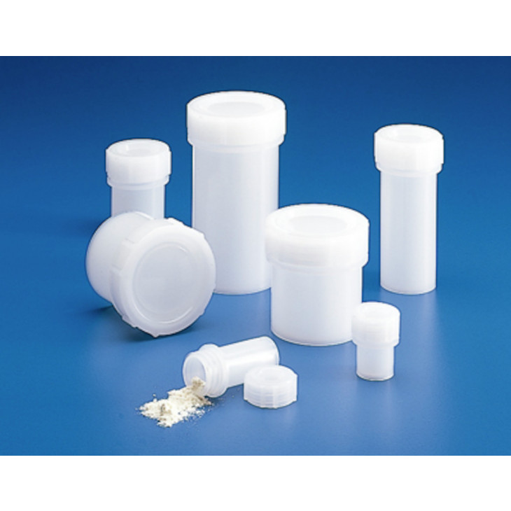 POTS A ECHANTILLON EN PE AVEC CAPE A VIS CAP.30ML - PACK 10