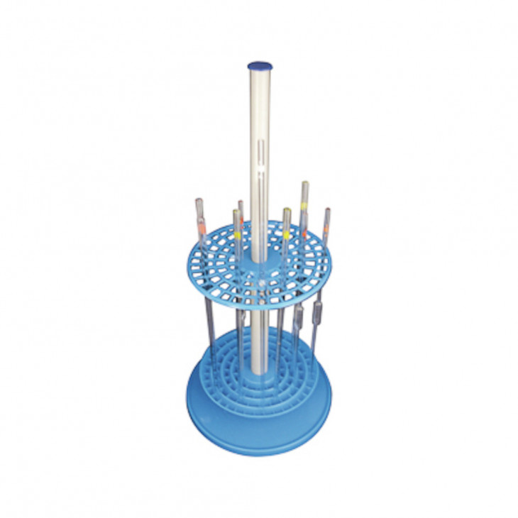 PORTE-PIPETTES TOURNANT BLEU 94 POSTES D=230MM H.470MM