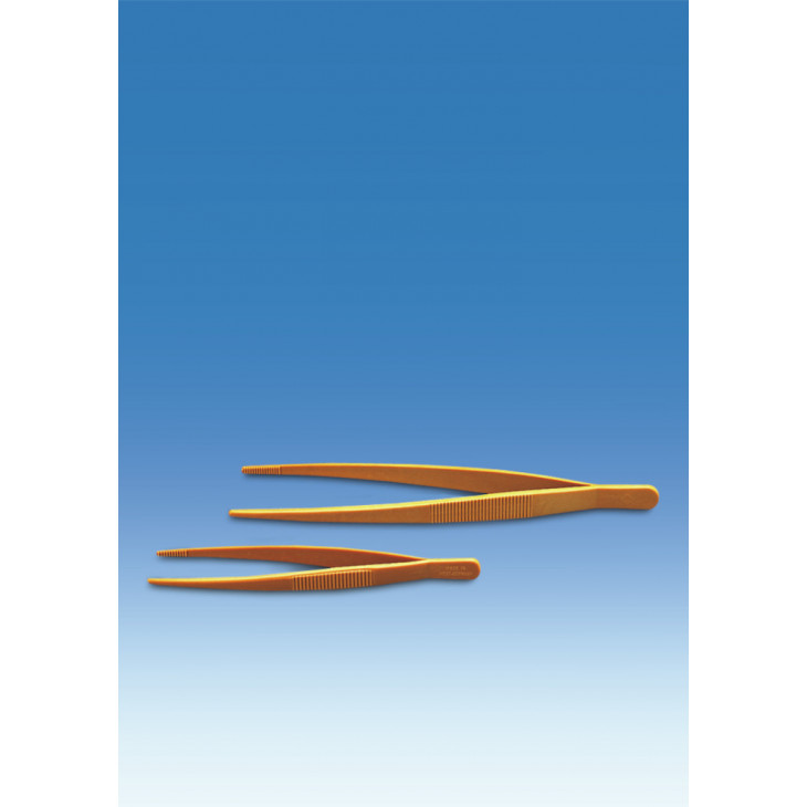 PINCE EN PLASTIQUE JAUNE BOUTS ARRONDIS LONG.115MM - PACK 5