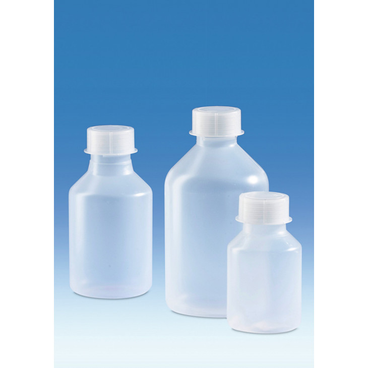 FLACON EN PP A ANSE COL ETROIT GL45 AVEC BOUCHON A VIS - 5L