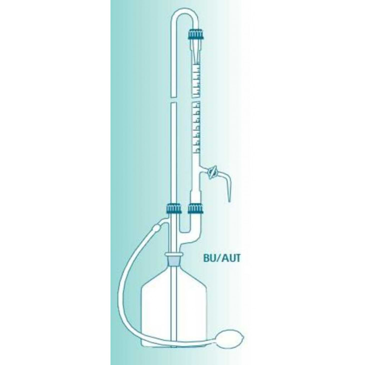 BURETTE PELLET 10 ML EN 1/20 COMPLETE FLACON BLANC 2 L