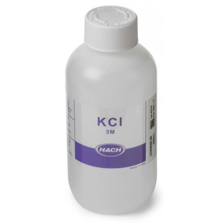 SOLUTION ELECTROLYTE KCL 3M HACH - FLACON 250ML