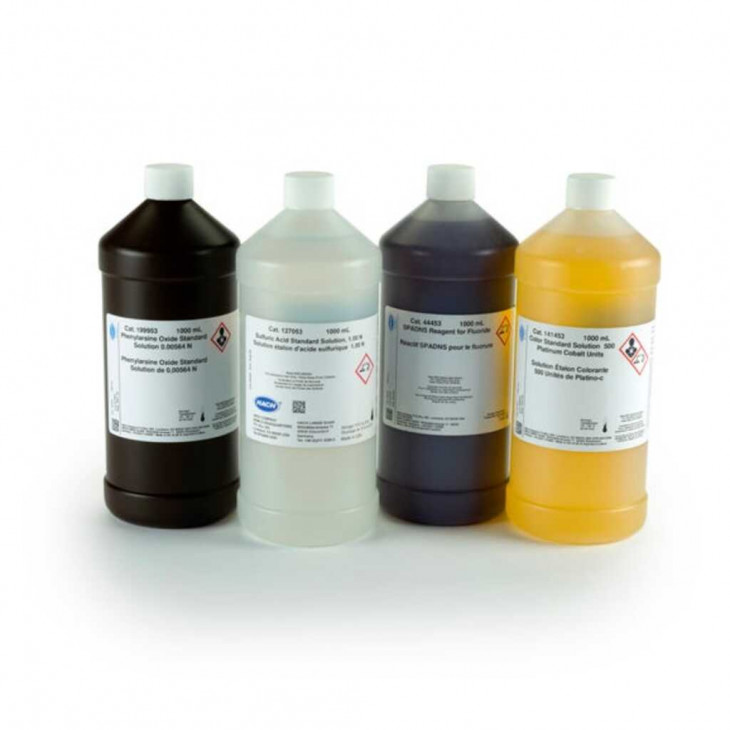 SOLUTION ETALON ACIDE CHLORHYDRIQUE 0,1N HACH - 1L