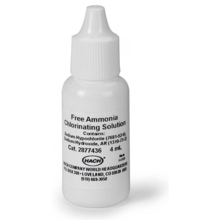 SOLUTION CHLORATION AMMONIUM LIBRE HACH 2877436 - 4ML