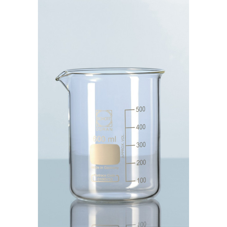 BECHER FORME BASSE VERRE DURAN GRADUE A BEC 250ML - PACK 10