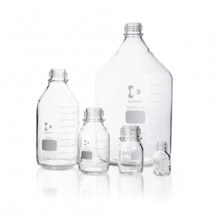 FLACON CLAIR 2L VERRE DURAN GL 45 SANS BOUCHON
