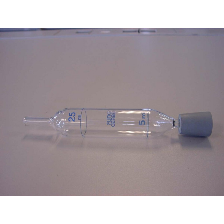 PIPETTE D'HOMOGENEISATION AVEC MARQUAGE 5 & 25ML AVEC BOUCHON