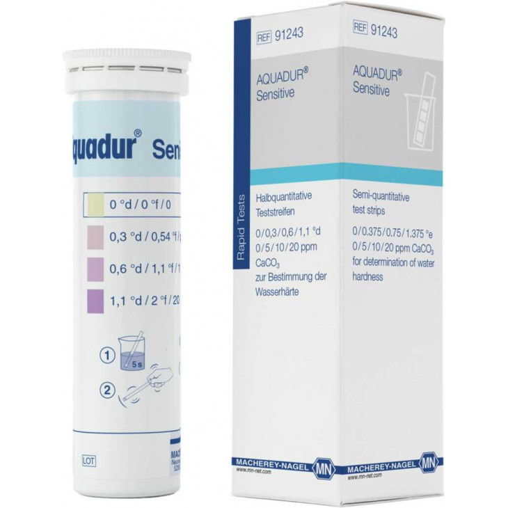 PAPIER INDICATEUR AQUADUR SENSITIVE 0-20PPM - 50 TESTS