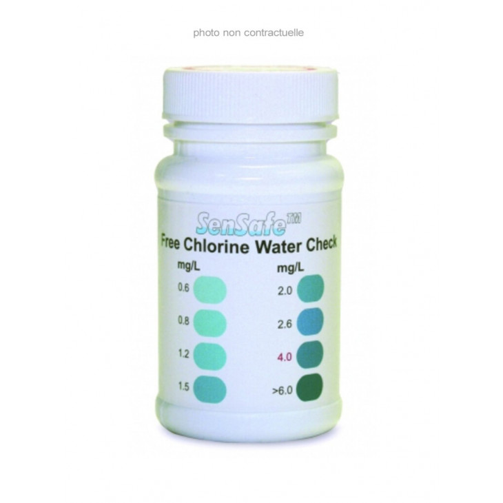 BANDELETTES CHLORE LIBRE 1-120PPM PACK DE 50