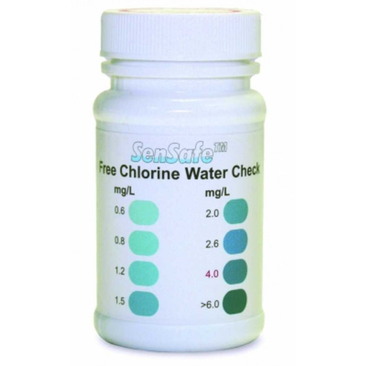 BANDELETTES CHLORE TOTAL 0-80 PPM - PACK DE 50