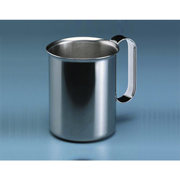 BECHER INOX A BORD VERSEUR AVEC POIGNEE - 250ML