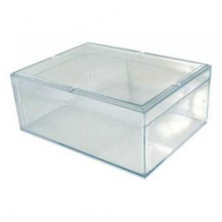BOITE DE RANGEMENT PS CRISTAL AVEC COUVERCLE 360X240X140MM