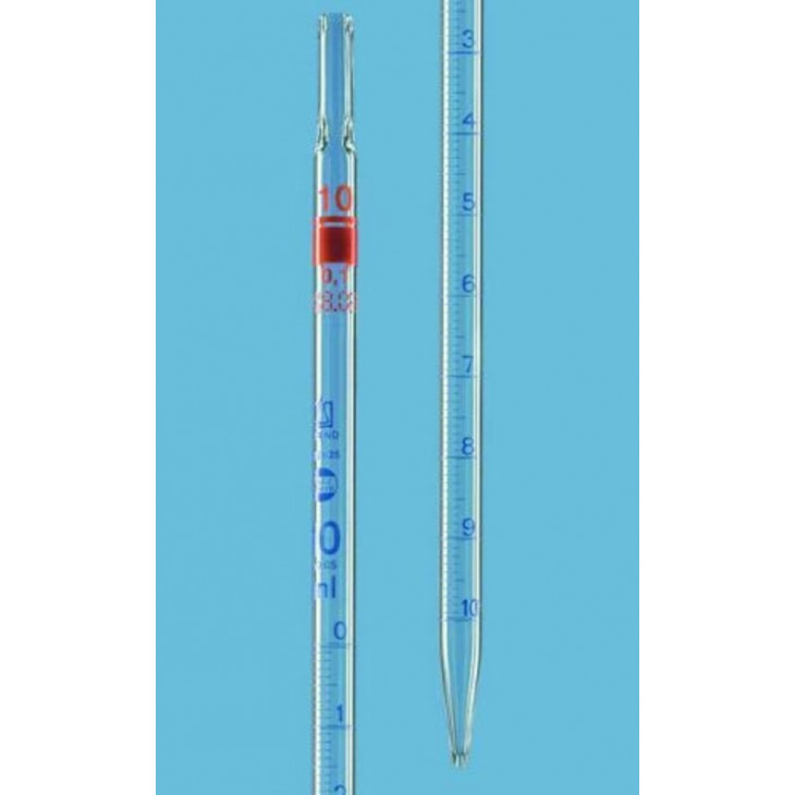 PIPETTE GRADUEE BRAND VERRE DE CHIMIE 1ML EN 0,01ML