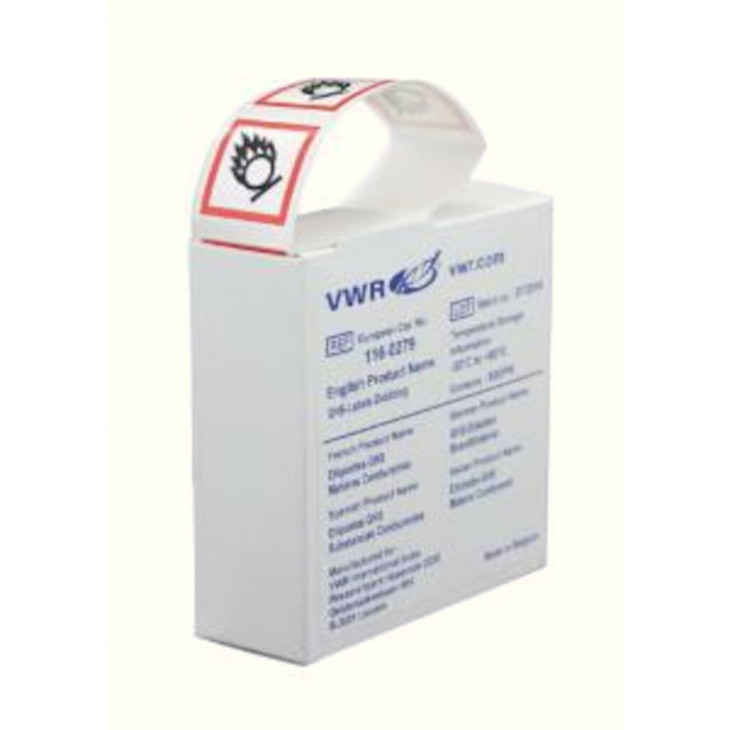 ETIQUETTE DE SECURITE ADHESIVE COMBURANT - RLX DE 500