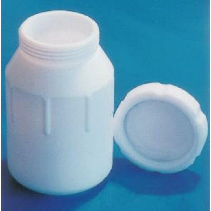 FLACON PTFE L.O.50ML AVEC CAPE & BOUCHON A VIS