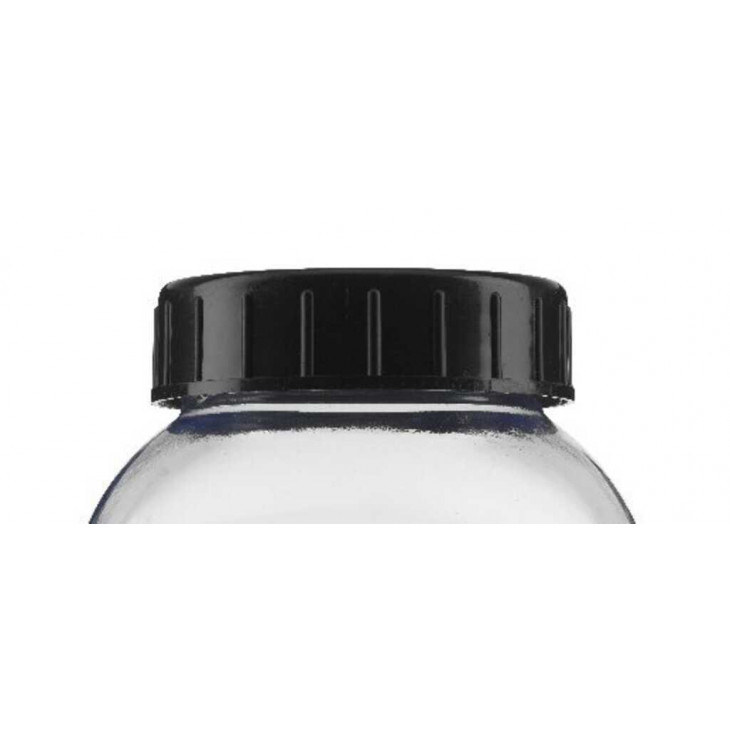 CAPUCHON PP NOIR AVEC JOINT PP POUR FLACON 500ML