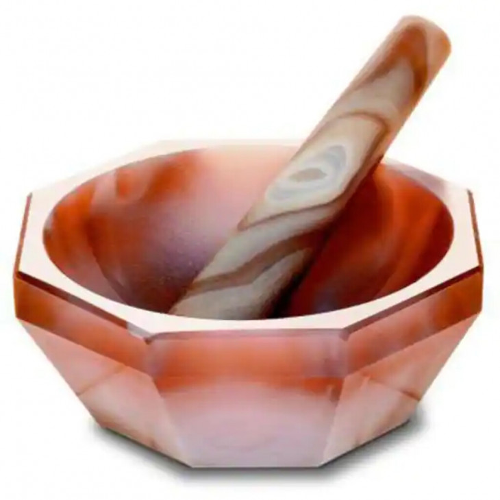 PILON EN AGATE POUR MORTIER LONG.104MM