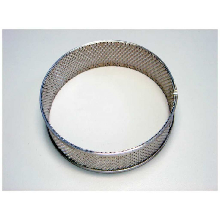 TAMIS FOND PERFORE EN INOX MAILLE TRAPEZOIDALE 0,75 MM