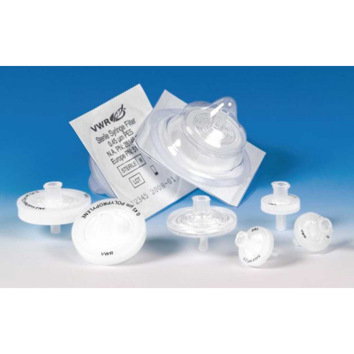 FILTRES SERINGUE VWR EN PTFE P.0,45UM D.13MM - PACK DE 100