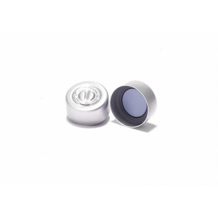 CAPSULE ALUMINIUM 13MM AVEC CAOUTCHOUC PTFE -X1000