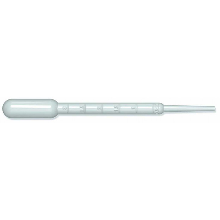 PIPETTE PASTEUR 7ML GRADUEE NON STERILE - CARTON DE 500