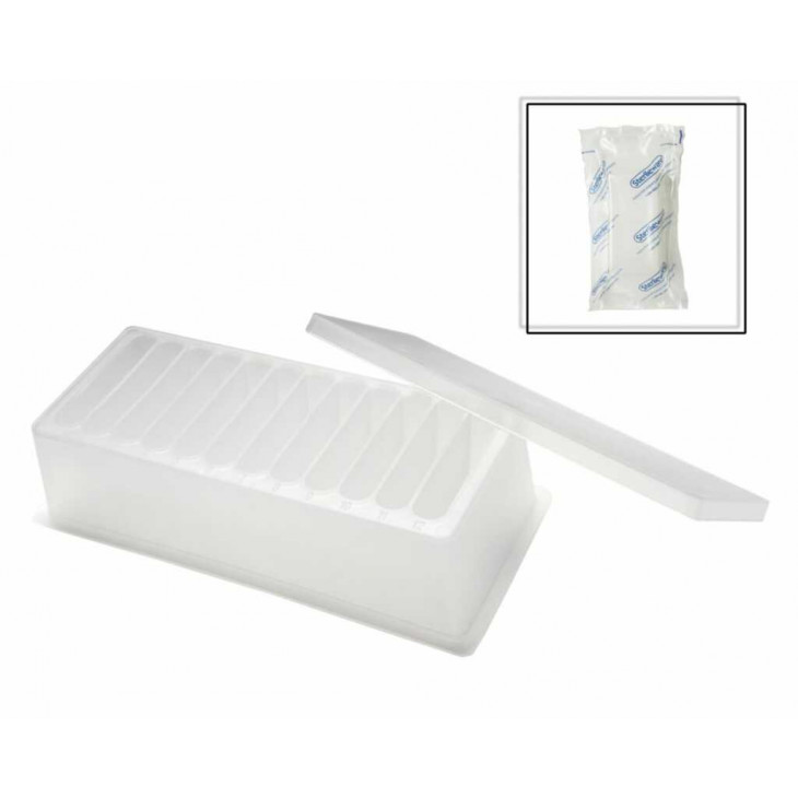 RESERVOIR A REACTIFS EN PS 12 COMPART. STERILES - PACK 50