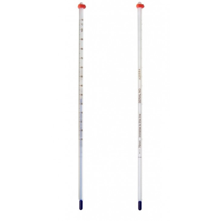THERMOMETRE LIQUIDE ORGANIQUE -100/+50'C EN 0,1'C - 300MM