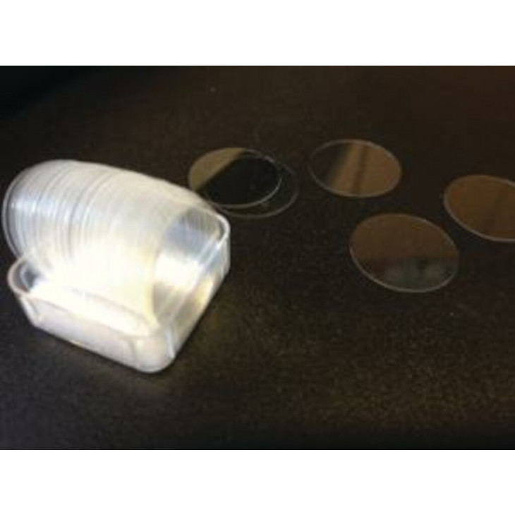 LAMELLE COUVRE-OBJET RONDE D.18MM - PACK DE 100