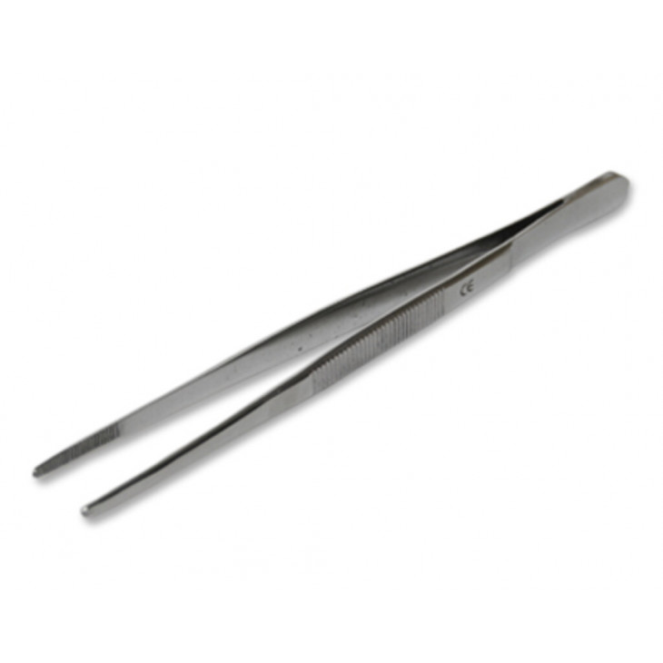 PINCE A DISSECTION EN INOX A BOUTS ARRONDIS LONG.20CM - X10